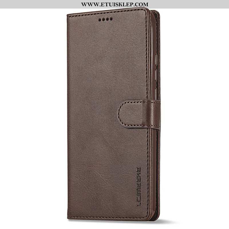 Etui Folio do Xiaomi Redmi Note 12 4G Efekt Skóry Lc.imeeke